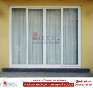 cửa lùa nhựa lõi thép