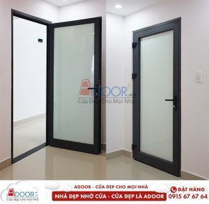 cửa nhôm màu đen