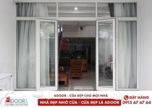 cửa nhôm màu trắng
