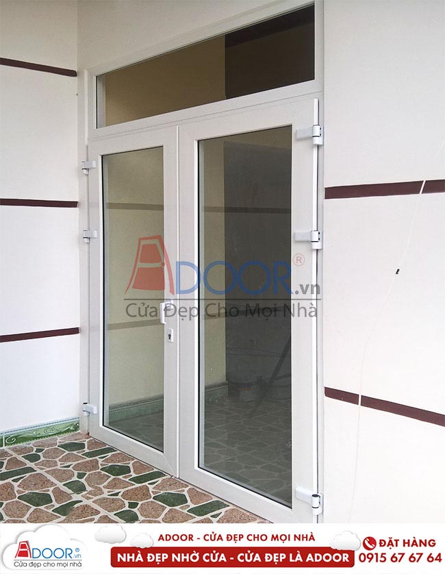 cửa nhựa lõi thép 2 cánh