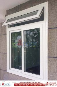 cửa nhựa lõi thép 2 cánh