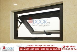 cửa nhôm màu đen