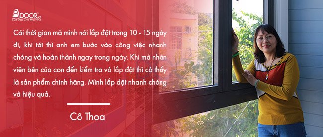 cảm nhận của khách hàng về adoor