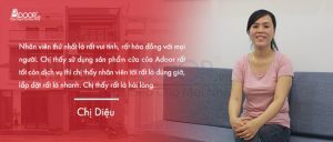 cảm nhận của khách hàng về adoor