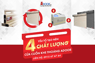 4 yếu tố tạo nên chất lượng cửa cuốn