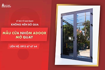 lý do nên chọn cửa nhôm Adoor