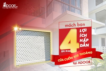 4 lợi ích khi mua cửa cuốn khe thoáng Adoor