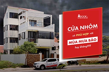 cửa nhôm có hợp với mùa mưa bão?