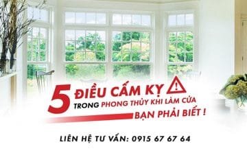 phong thủy trong làm cửa