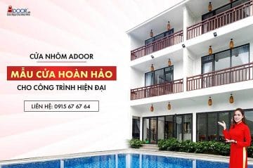 cửa nhôm hiện đại cho công trình hiện đại
