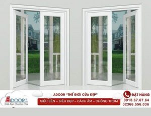 Mẫu cửa nhựa Adoor mang không gian rộng rãi, thoáng mát