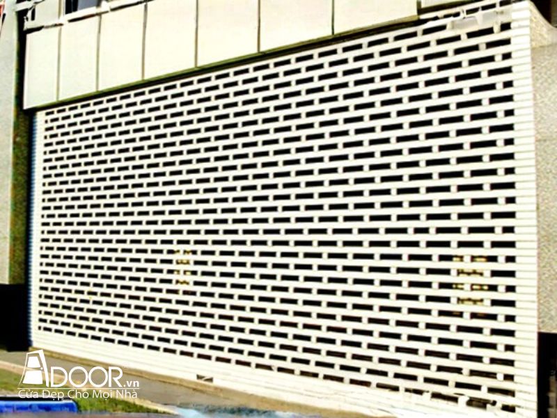 Mẫu cửa cuốn Đức khe thoáng hình oval